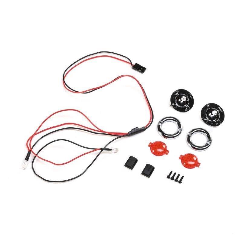 LOSI Front LED Headlight Set, Grave Digger: LMT
