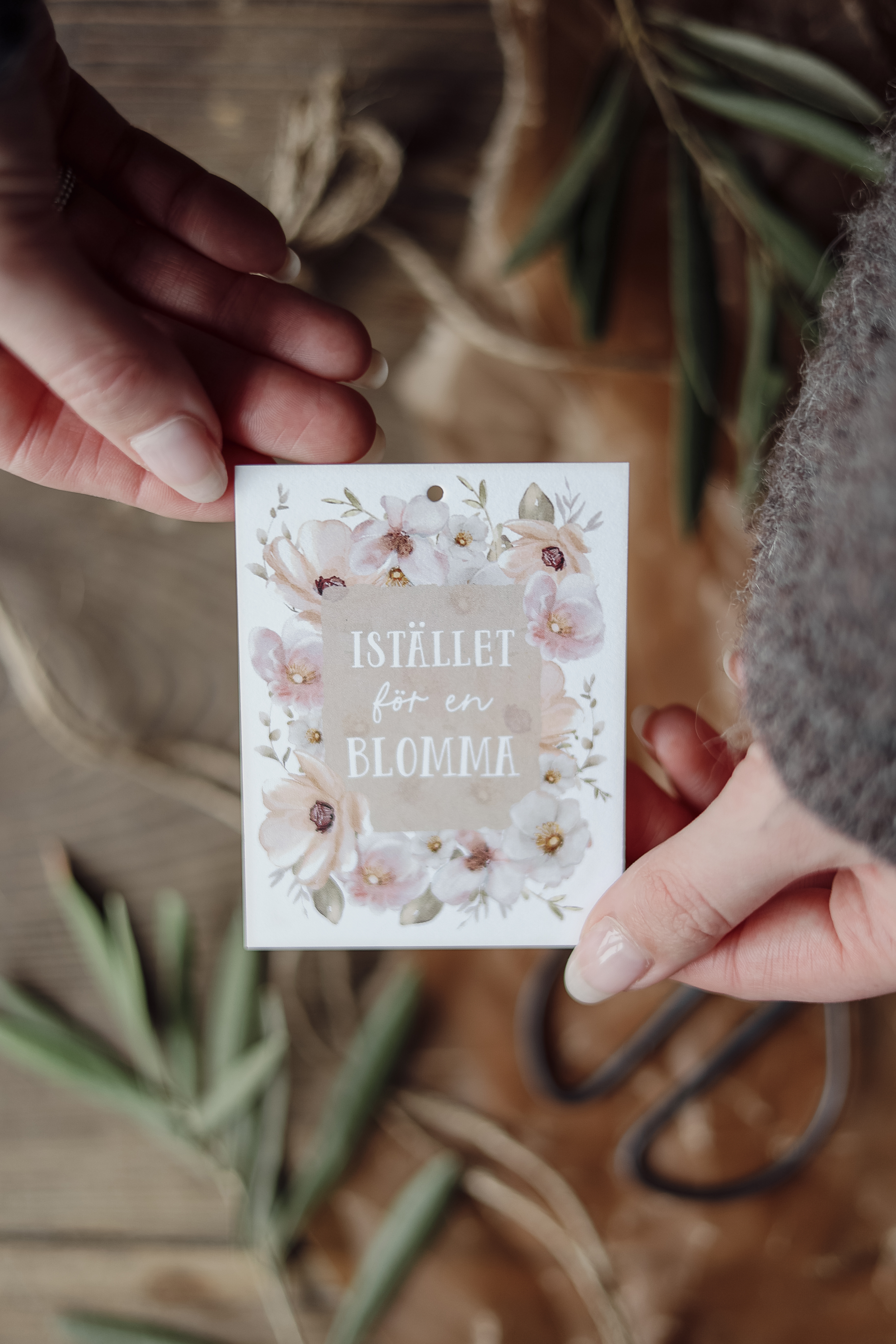 Kort "Istället för en blomma" - Majas Cottage