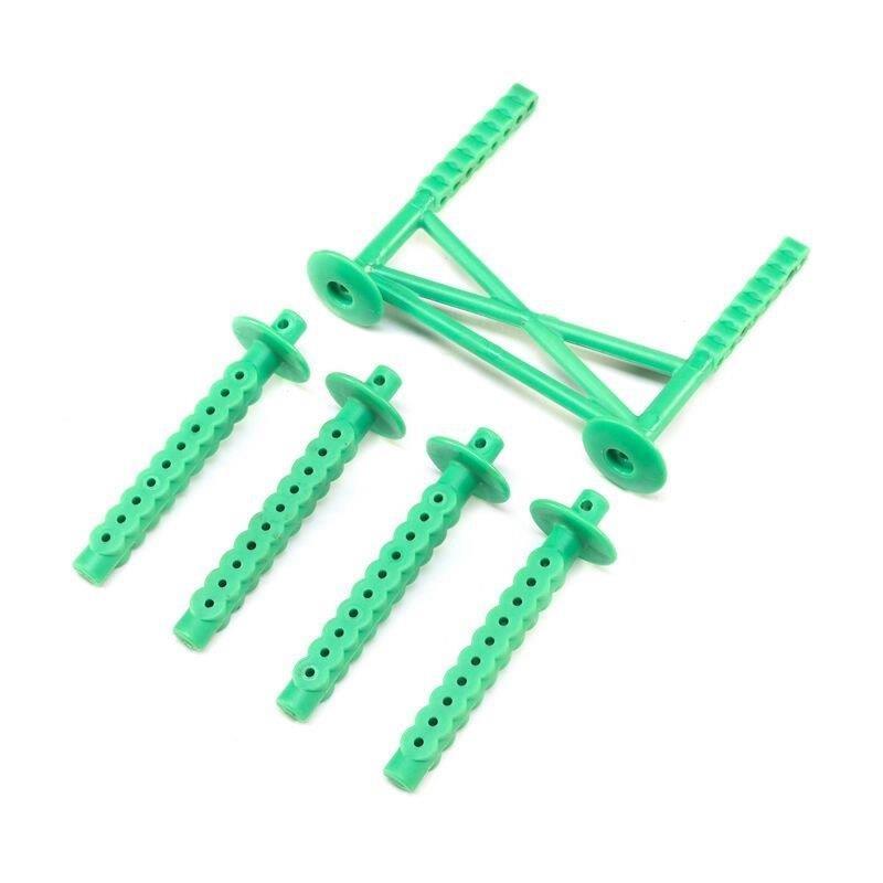 LOSI Rear Body Support and Body Posts, Green: LMT