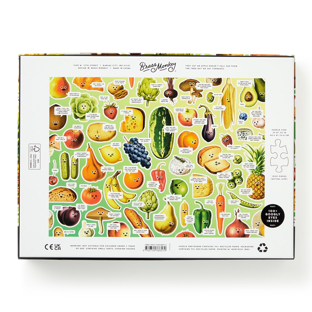 Googly Food 1000 Piece Puzzle - 3
