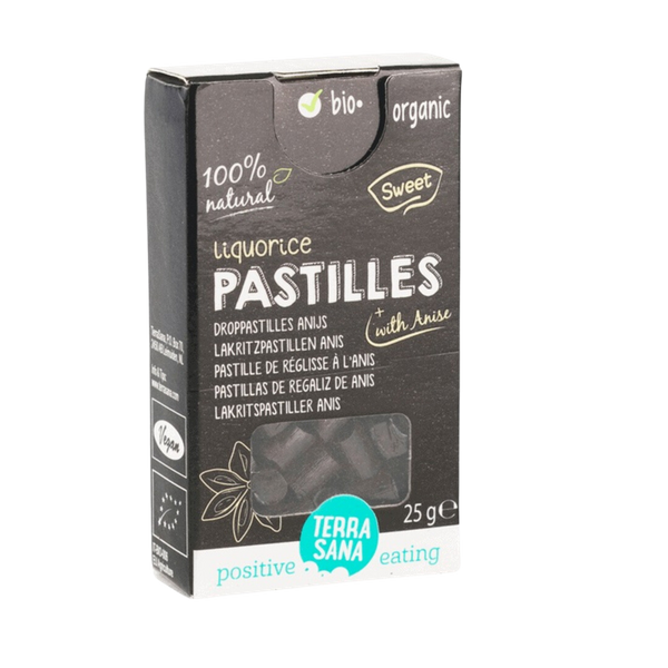 Lakrits-anis pastiller 25g, TerraSana