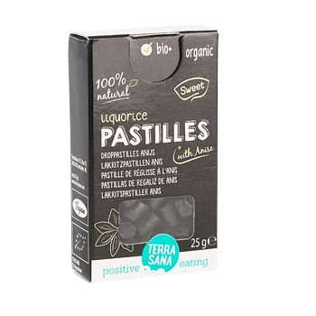 Lakrits-anis pastiller 25g, TerraSana
