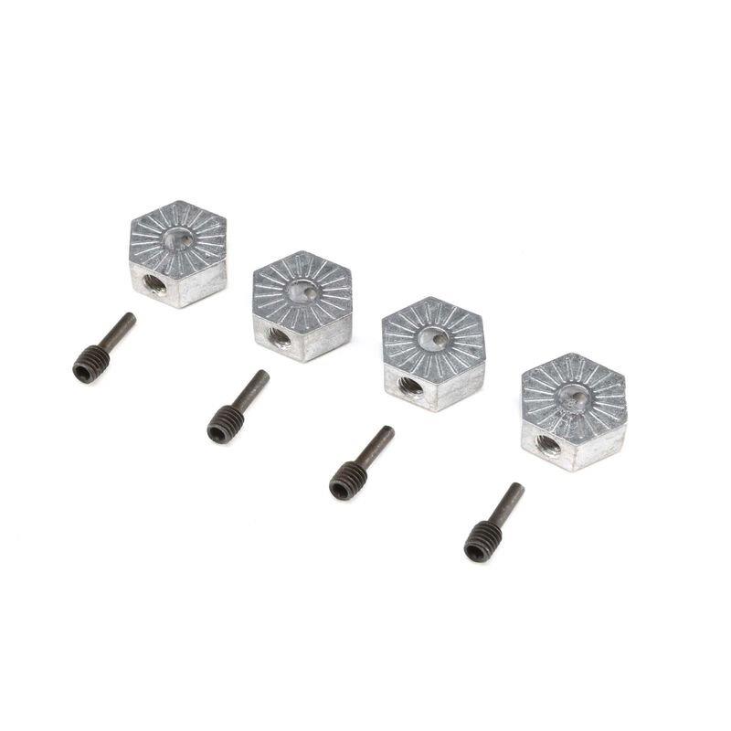 LOSI 17mm Hex Adapter with Screwpin (4): LMT
