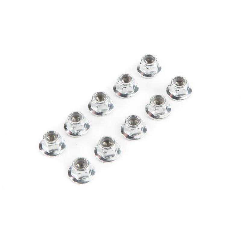 LOSI Lock Nut Flanged M5 x 0.8 Serrated (10)