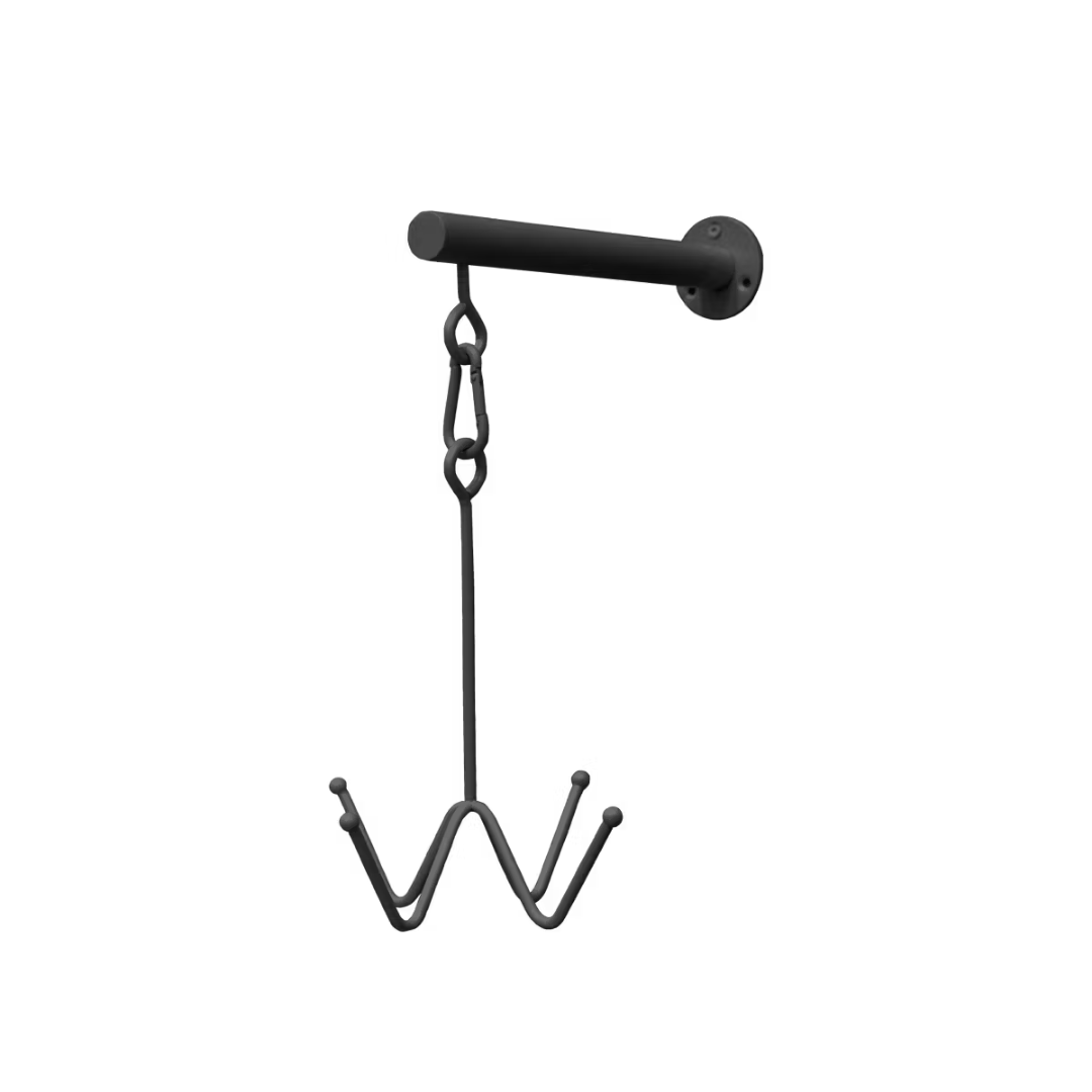 KENTUCKY GD BRIDLE HOOK 4 PRONG WITH WALL ATTACHMENT - 4