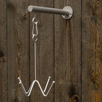KENTUCKY GD BRIDLE HOOK 4 PRONG WITH WALL ATTACHMENT