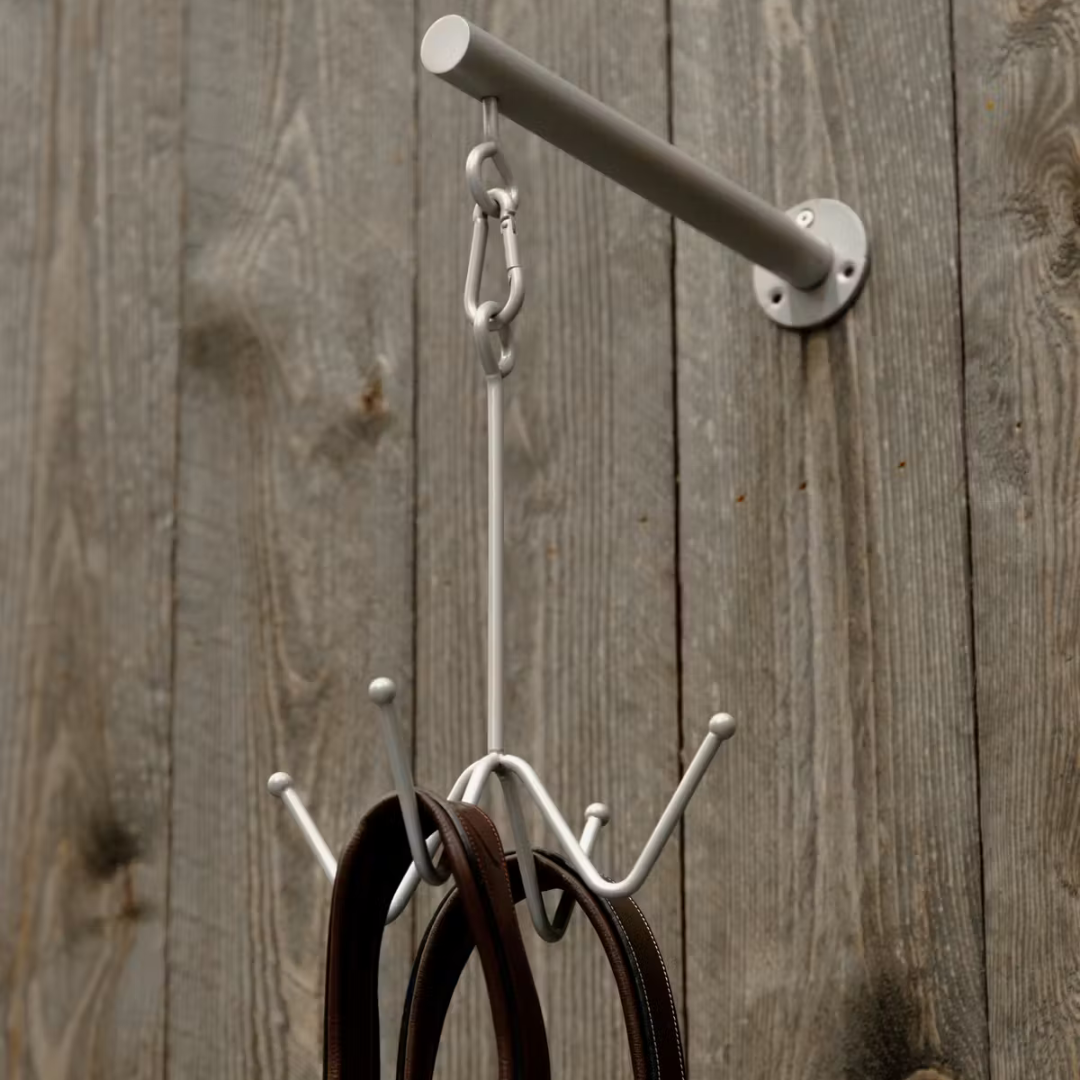 KENTUCKY GD BRIDLE HOOK 4 PRONG WITH WALL ATTACHMENT - 6