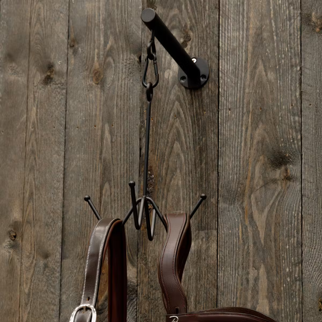 KENTUCKY GD BRIDLE HOOK 4 PRONG WITH WALL ATTACHMENT - 5