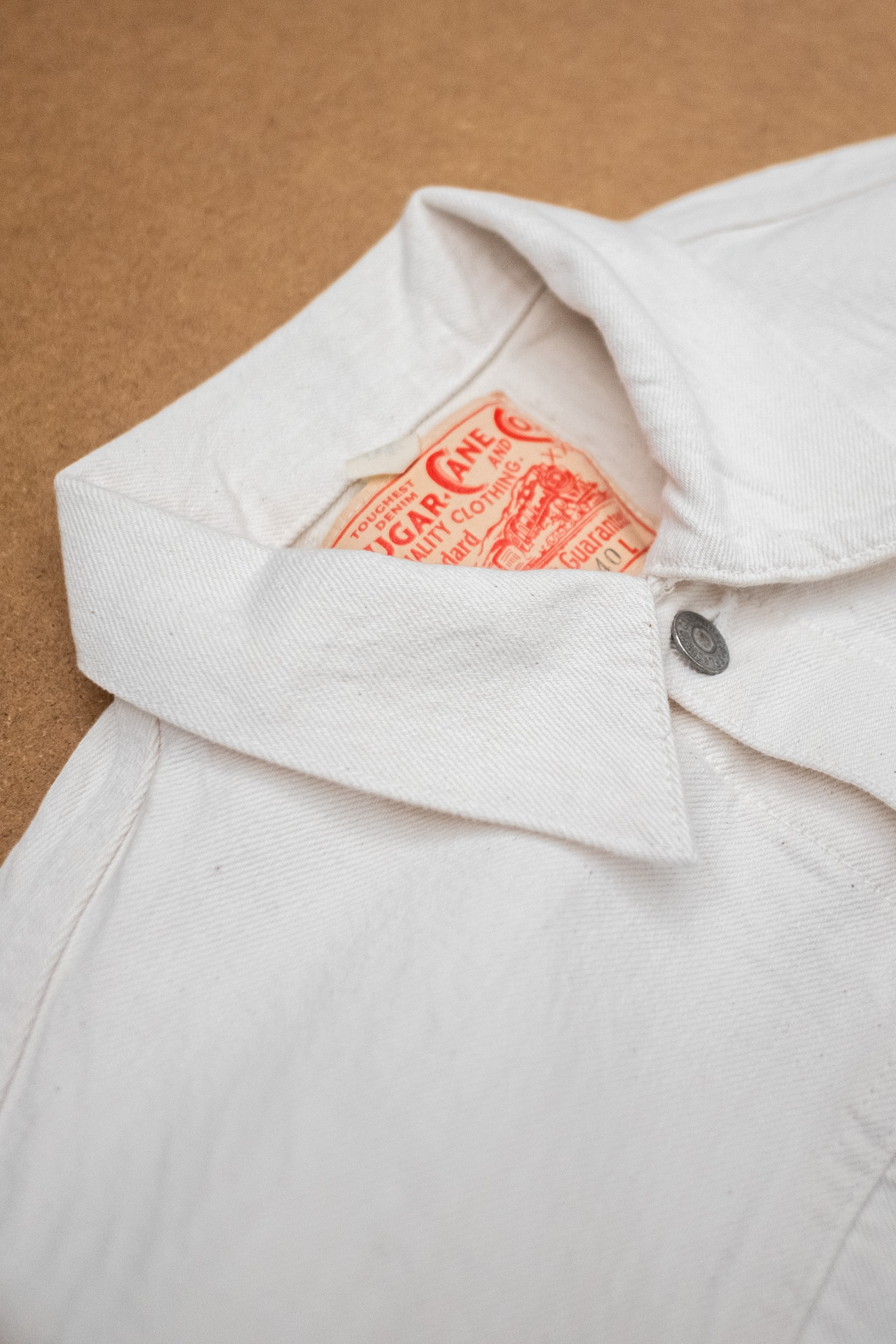 Sugar Cane - SC15720 White Denim Jacket 1953 Model 13oz - 3