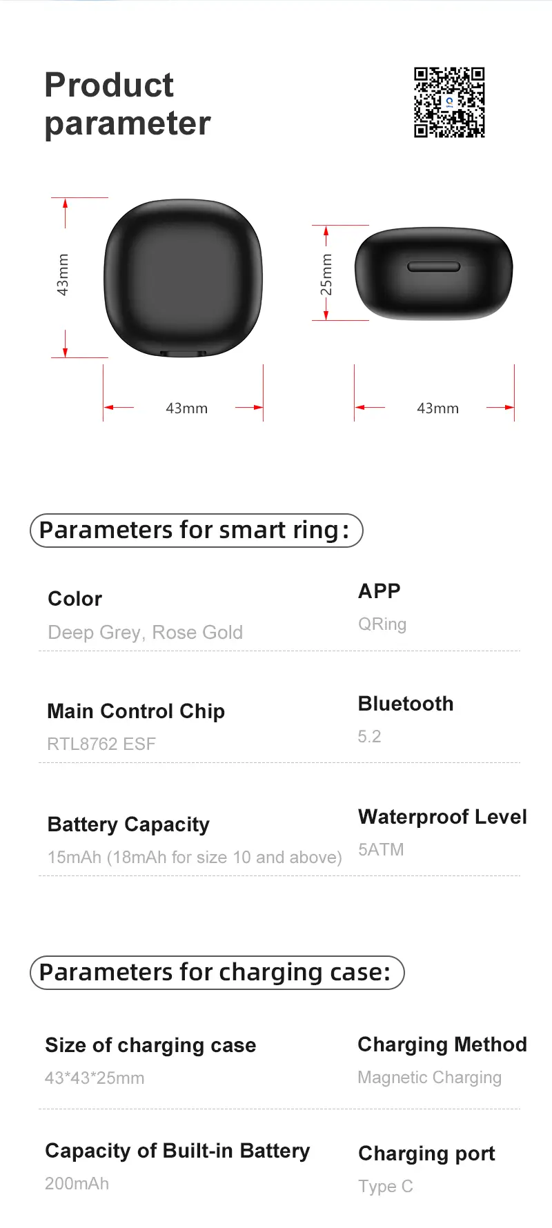 Smart ring Lite R03 - 18