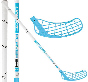 UNIHOC Player 34 white/blue Evo3 Hook (OBS! fel blad på bilden)