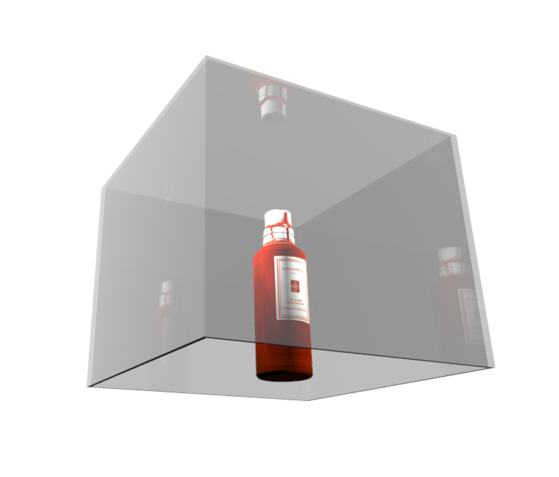 Podium/piedestal med klar plexihuv - 2