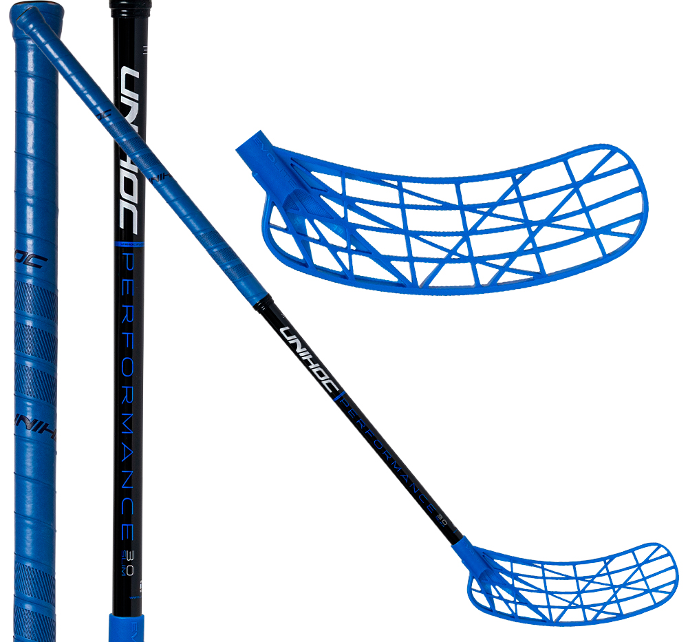 UNIHOC Evolite Performance Slim 30 blue/black