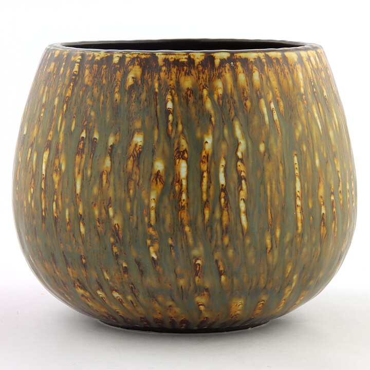 グナー・ニールンド  Birkaシリーズ  黄/茶色のボウル  1965年  (16/14cm)