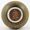 Gunnar Nylund (Birka 1965) Yellow/Brown Rounded Bowl 16/14 cm