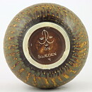 Gunnar Nylund (Birka 1965) Yellow/Brown Rounded Bowl 16/14 cm