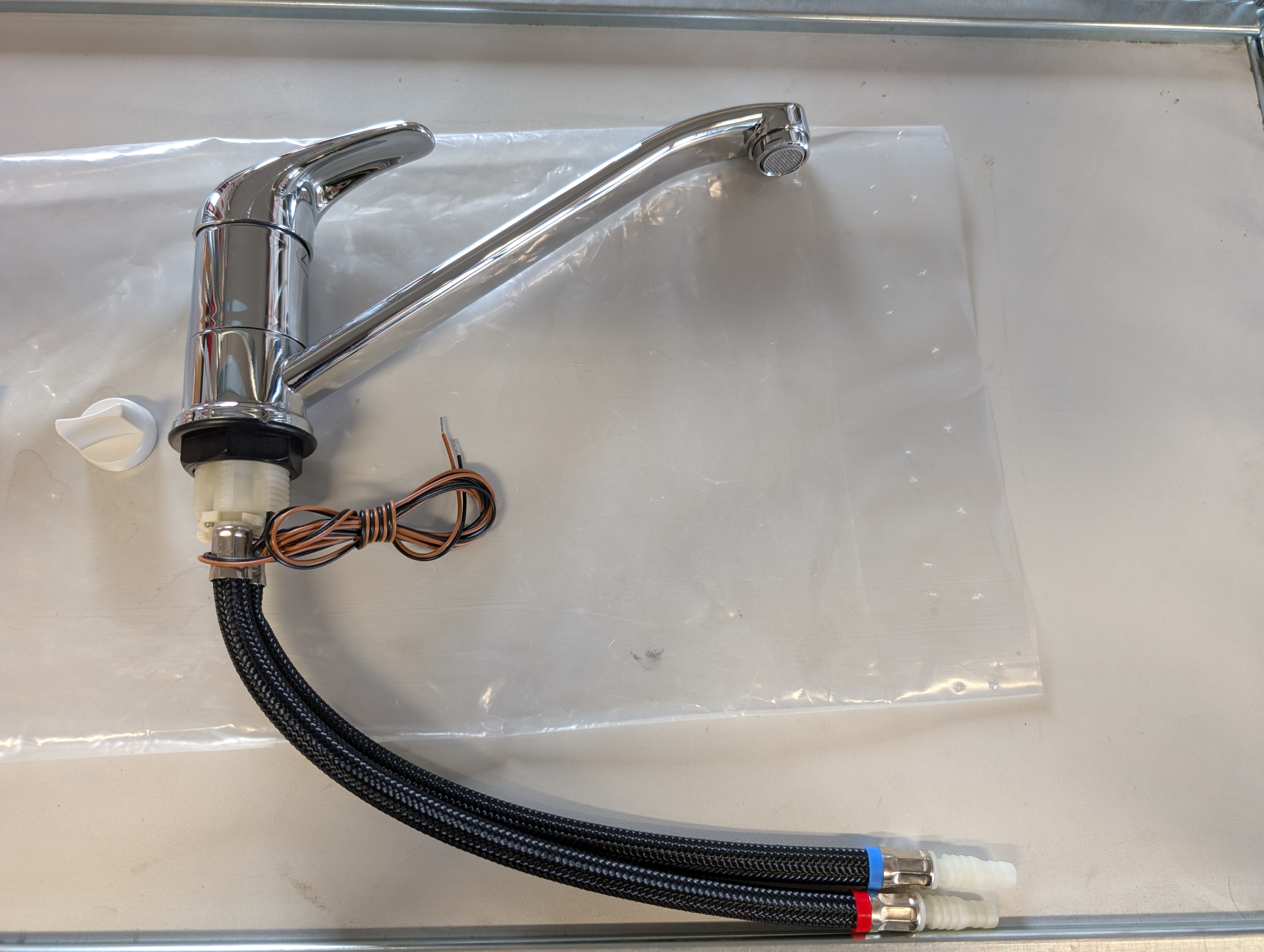 ROMA mixer with long spout 22 cm chrome - 2