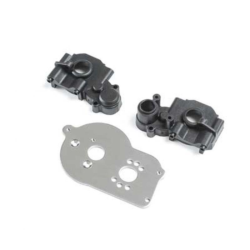 LOSI Transmission Case & Motor Plate: Mini-T 2.0, Mini-B