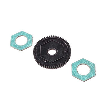 LOSI Spur Gear with Slipper Pads, 60T 0.5 MOD