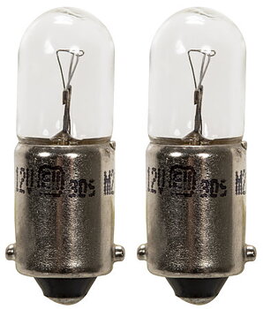 Glödlampa BA9S T4W 12V 2st