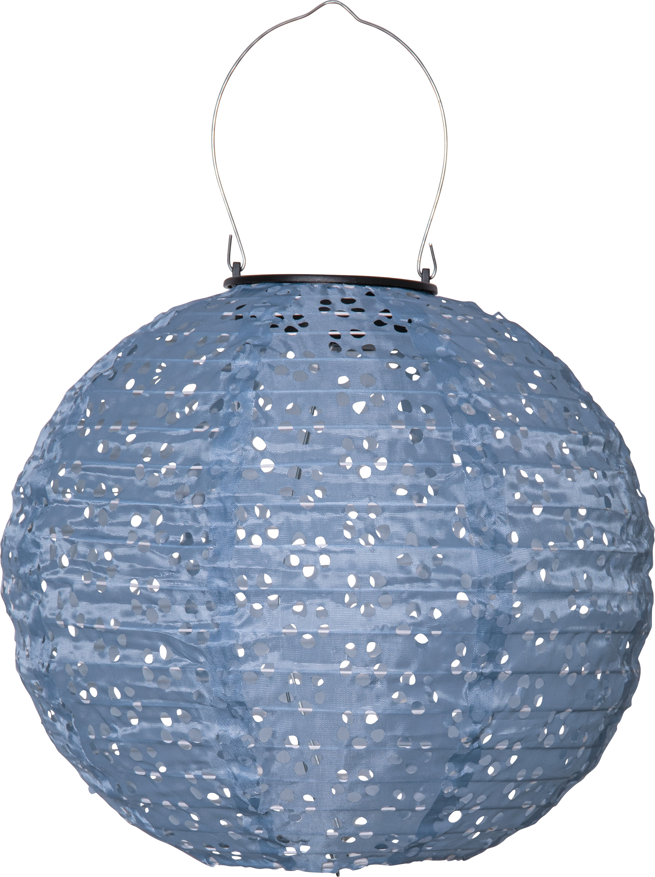 Solar decoration - Rice ball lantern - Blue - Round - 25x25 cm - 8
