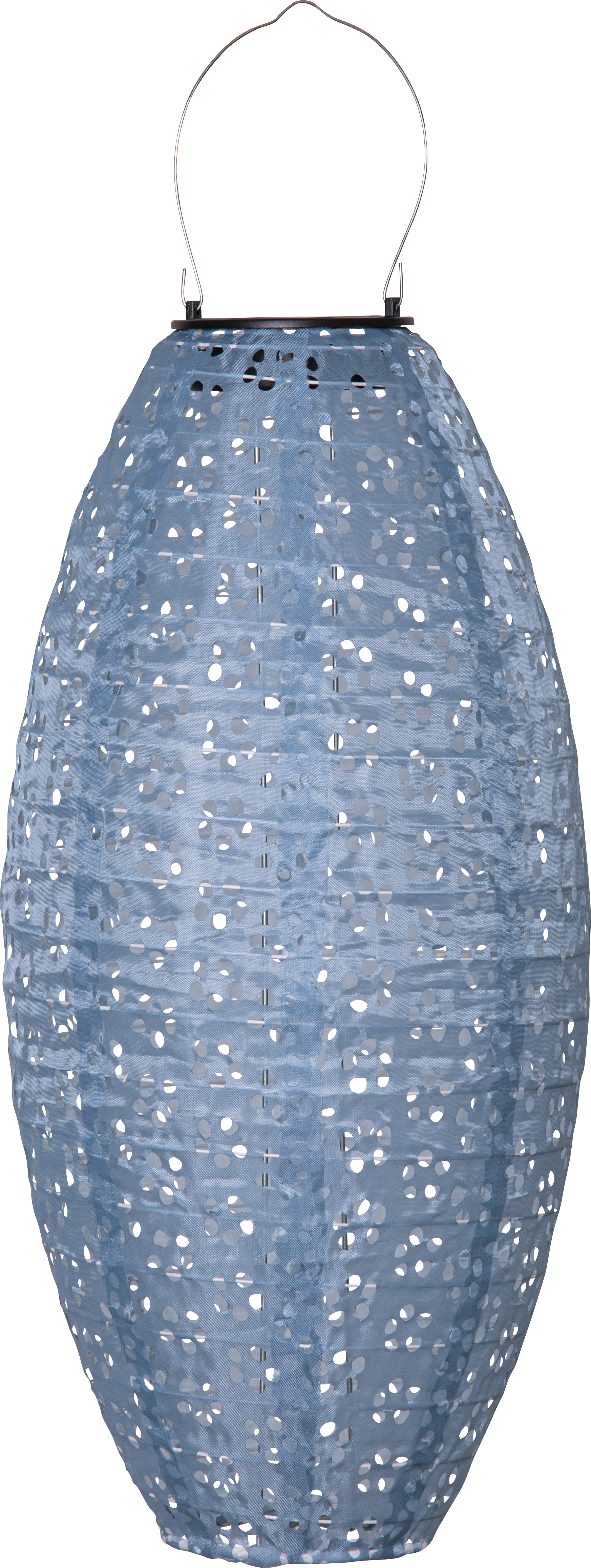 Solcellsdekoration - Risbollslykta - Blå - Oval - 20x40 cm - 9