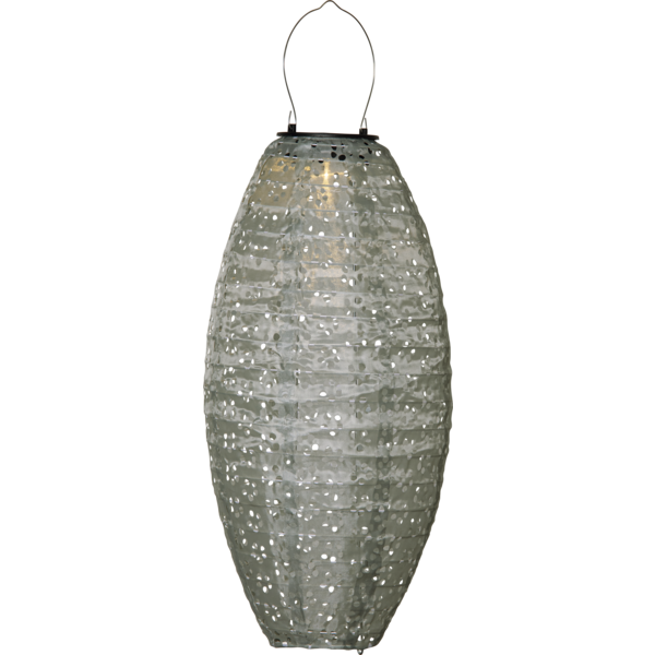 Solcellsdekoration - Risbollslykta - Grön - Oval - 20x40 cm - 9
