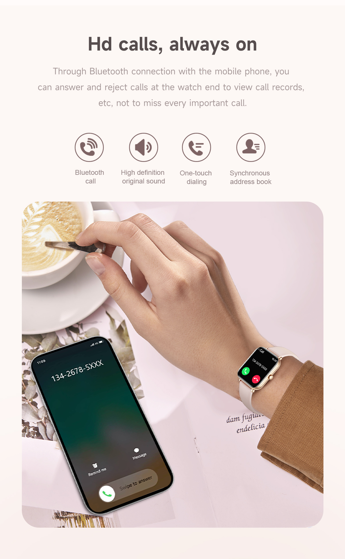 Philippe Palmer Smart Watch LP72  Black Mesh - 49