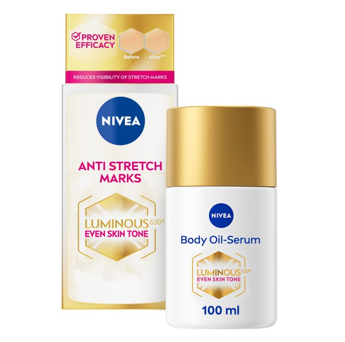 NIVEA Hudvårdsolja Luminous630 Anti Stretch Mark Body Oil-Serum 100 ml
