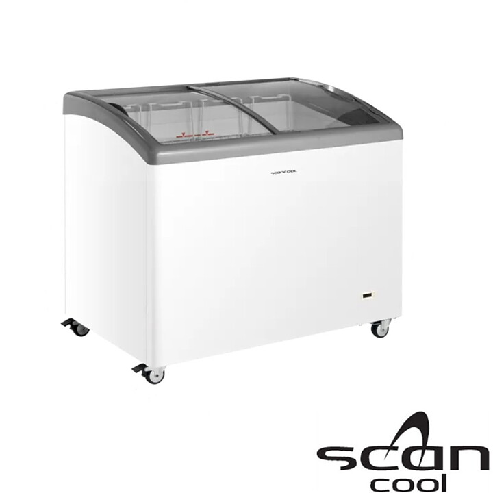 Glassbox IC306D, böjt lock, 255 liter