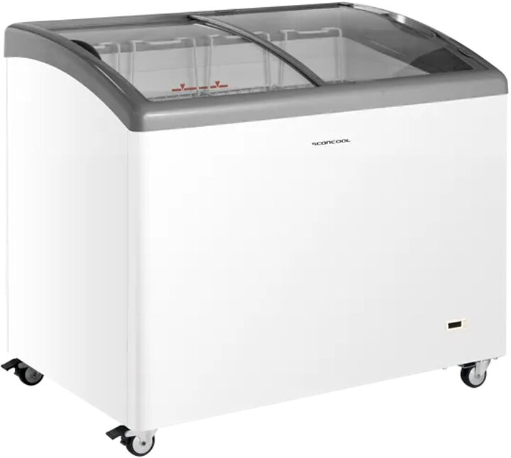 Glassbox IC306D, böjt lock, 255 liter