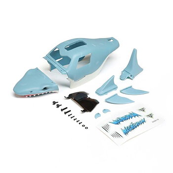 LOSI Painted Complete Body Set, Megalodon: Mini LMT