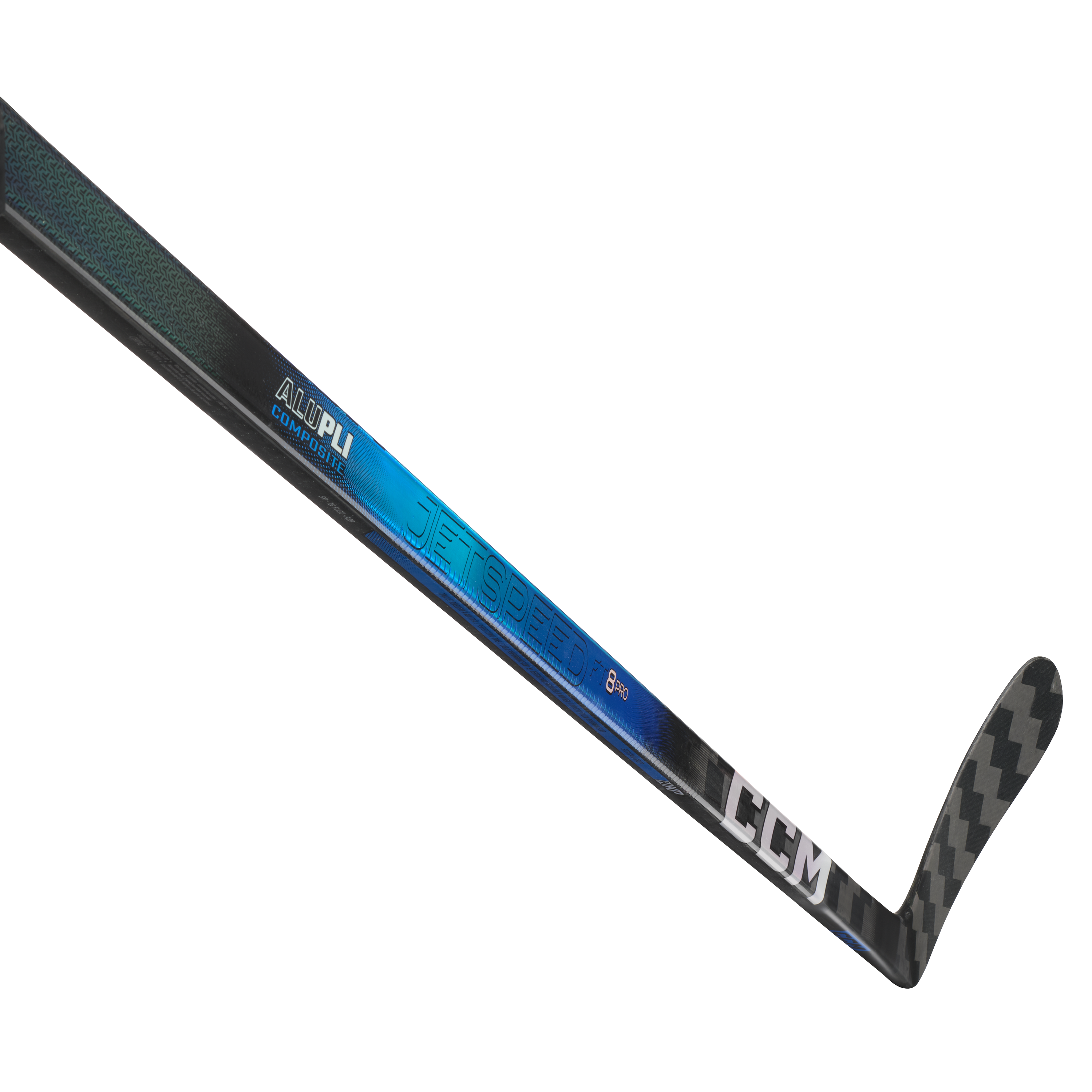 CCM Hockey Stick Jetspeed FT8 Pro Blue Jr Hockeyklubba - 3