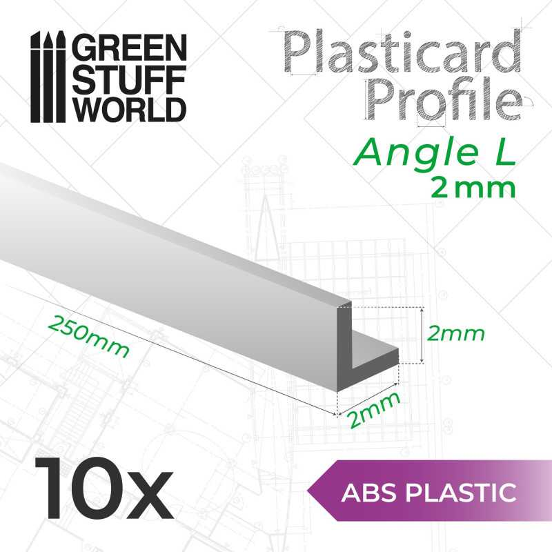 Green Stuff World: ABS Plasticard - Profile ANGLE-L 2 mm