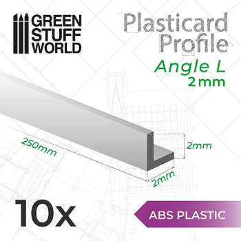 Green Stuff World: ABS Plasticard - Profile ANGLE-L 2 mm