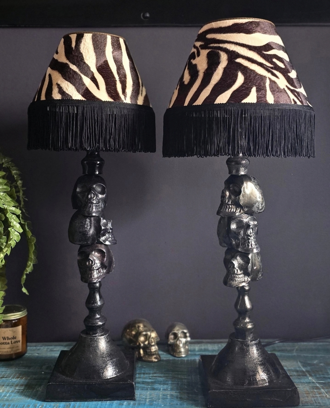 Lampskärm Frans 22 - Classic Zebra Brun/beige