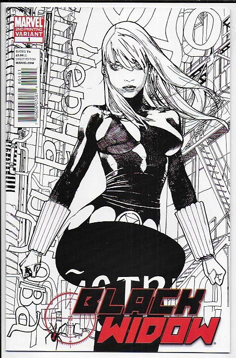 Black Widow 2010 Series # 1 2nd Printing Variant Cover VF/NM 1st Issue