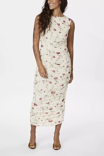 Neo Noir  - Corilina Artist Mesh Dress Creme