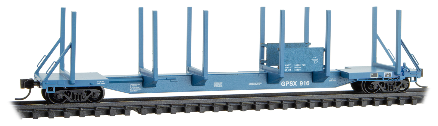 Log car 65' 100-ton. Georgia-Pacific #916