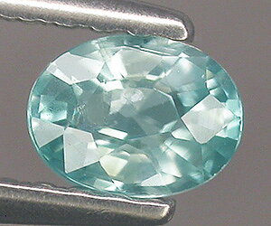 Preciosa piedra preciosa de circón azul suelto natural de corte ovalado de 0,49 ct
