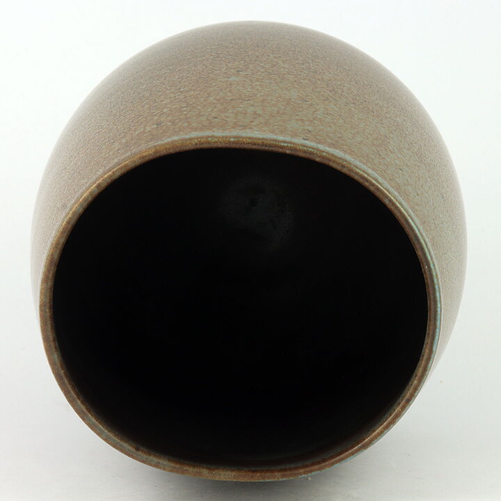 Eva Stæhr-Nielsen (Saxbo 1951–1968) Brown Swelling Vase 23 cm