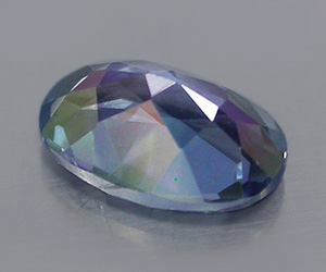 Piedra preciosa de topacio azul azoico natural ovalada calibrada de 6 x 4 mm - 2