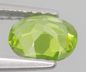 Piedra preciosa de peridoto suelta natural calibrada ovalada de 6 x 5 mm - 2