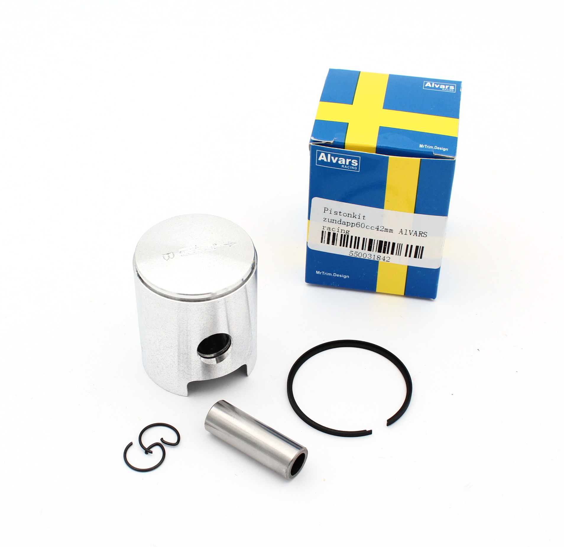 Kolv Alvars 60cc cylinder för lång vevstake