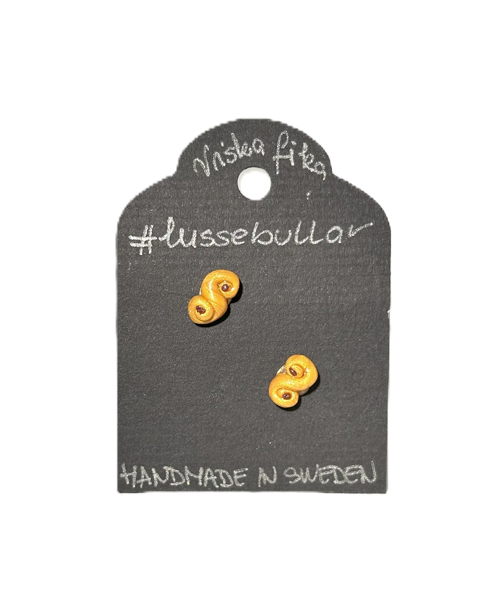 Stud earrings Lussekatt