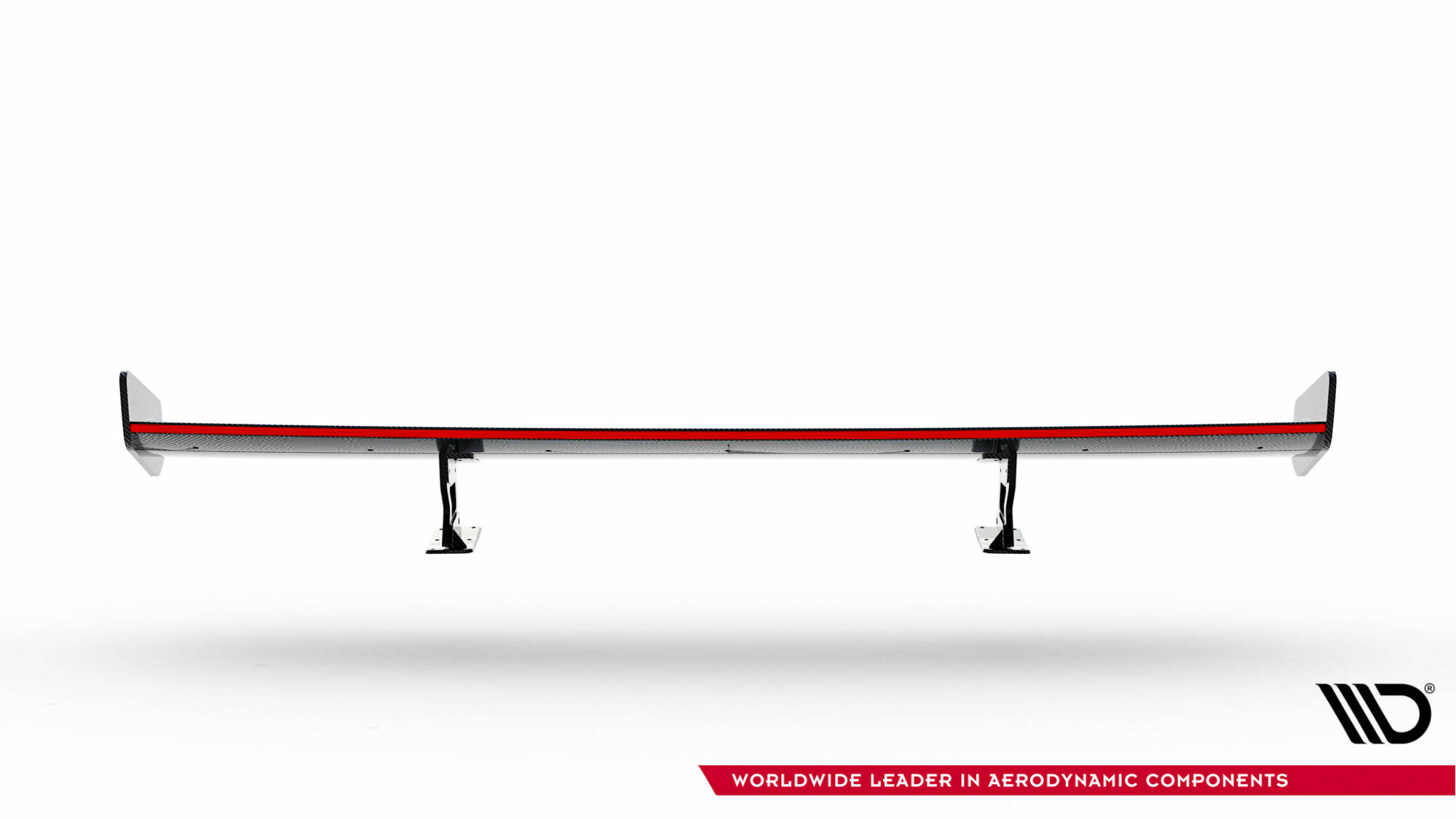 Maxton - Carbon Spoiler With Internal Brackets Uprights + LED Chevrolet Camaro SS Mk6 Facelift - 9