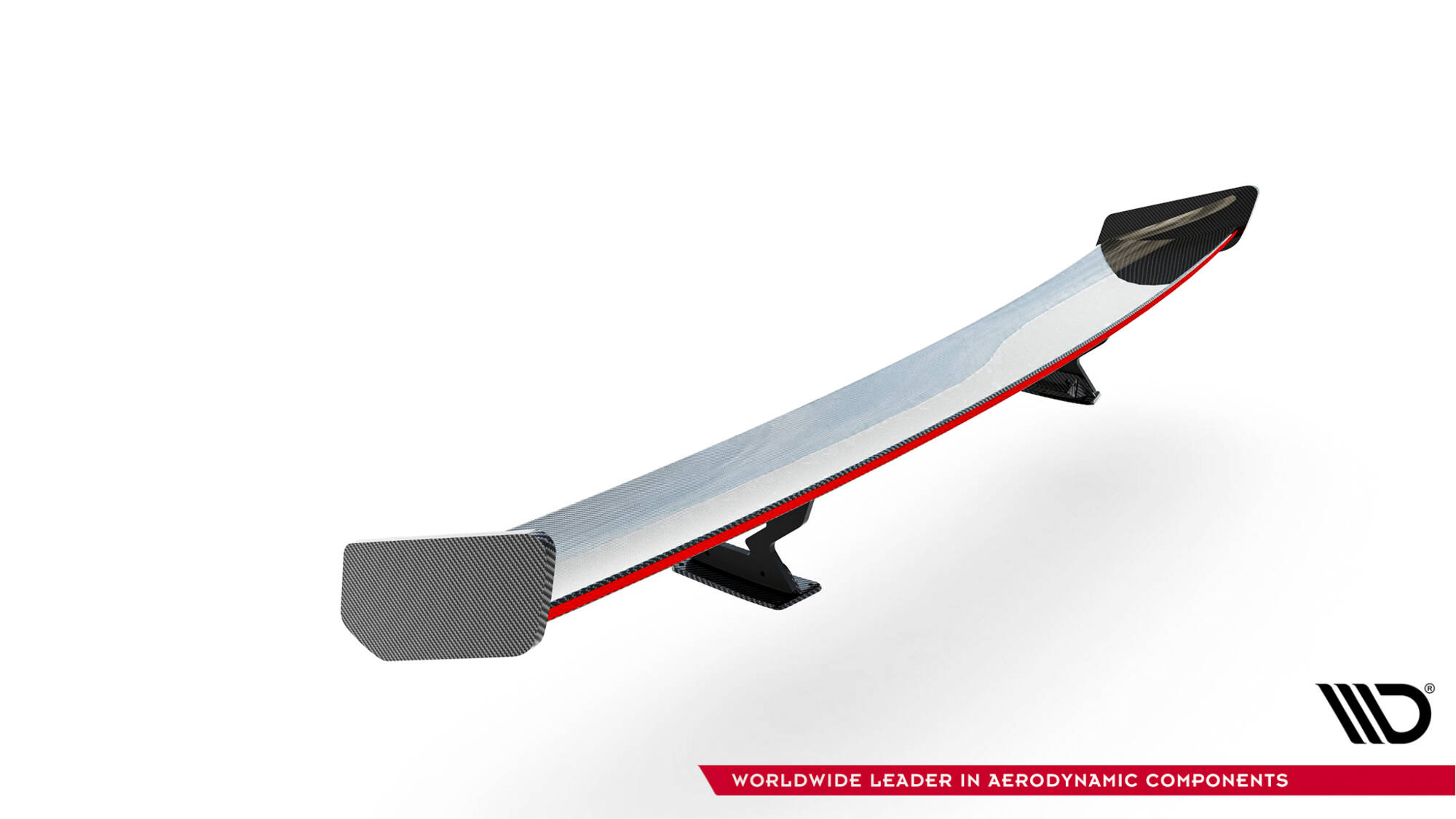 Maxton - Carbon Spoiler With Internal Brackets Uprights + LED Chevrolet Camaro SS Mk6 Facelift - 11