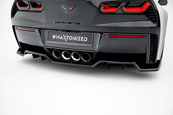 Maxton - Central Rear Splitter (with vertical bars) Chevrolet Corvette Z06 C7
