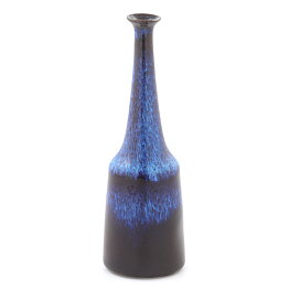 Gunnar Nylund (1965) Conical Vase with Blue Aniara Glaze 14 cm (2)