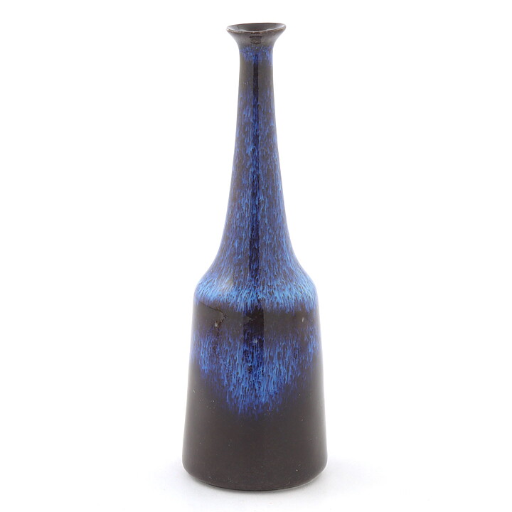 Gunnar Nylund (1965) Conical Vase with Blue Aniara Glaze 14 cm (2)